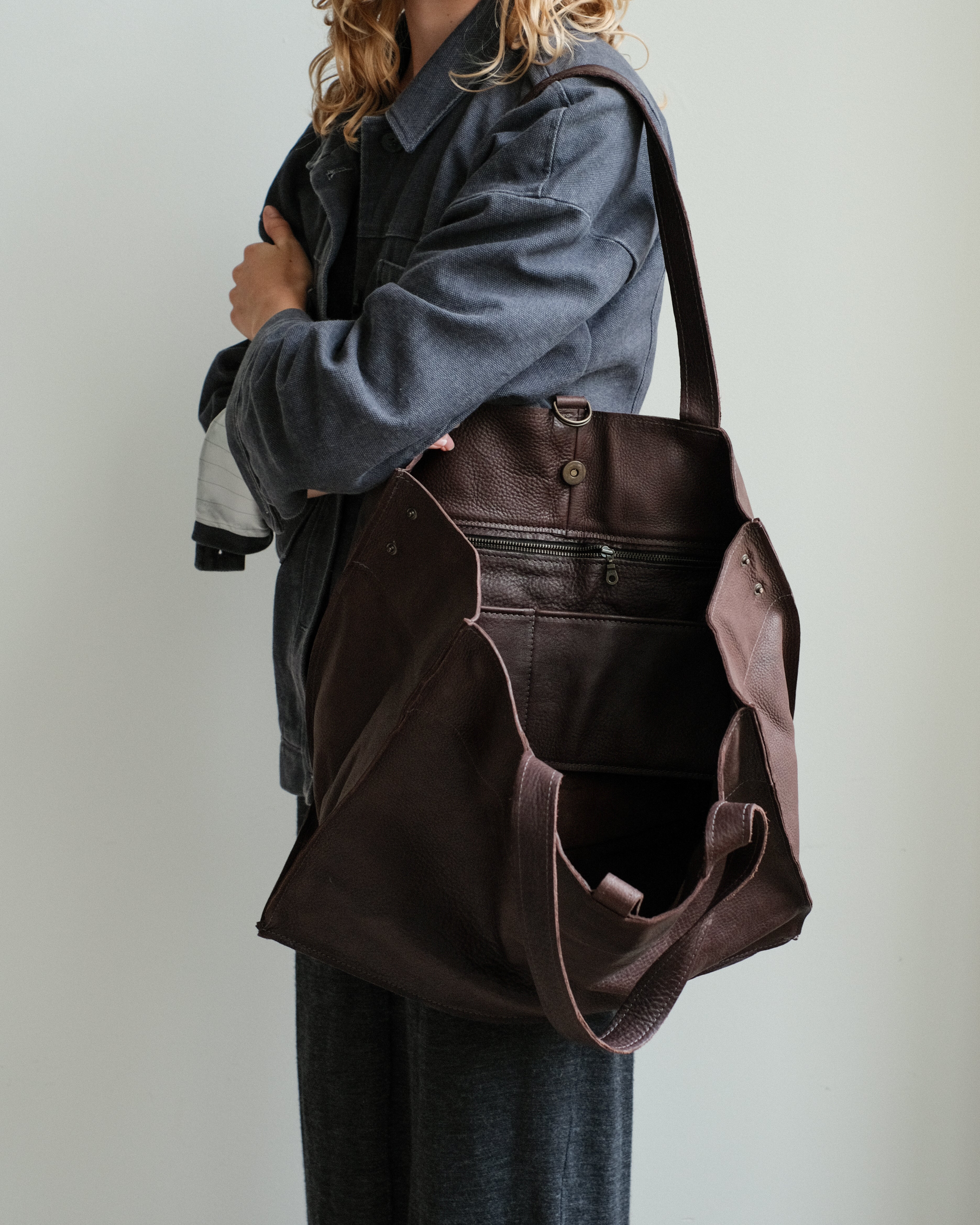 SHOPPER medium - coffee