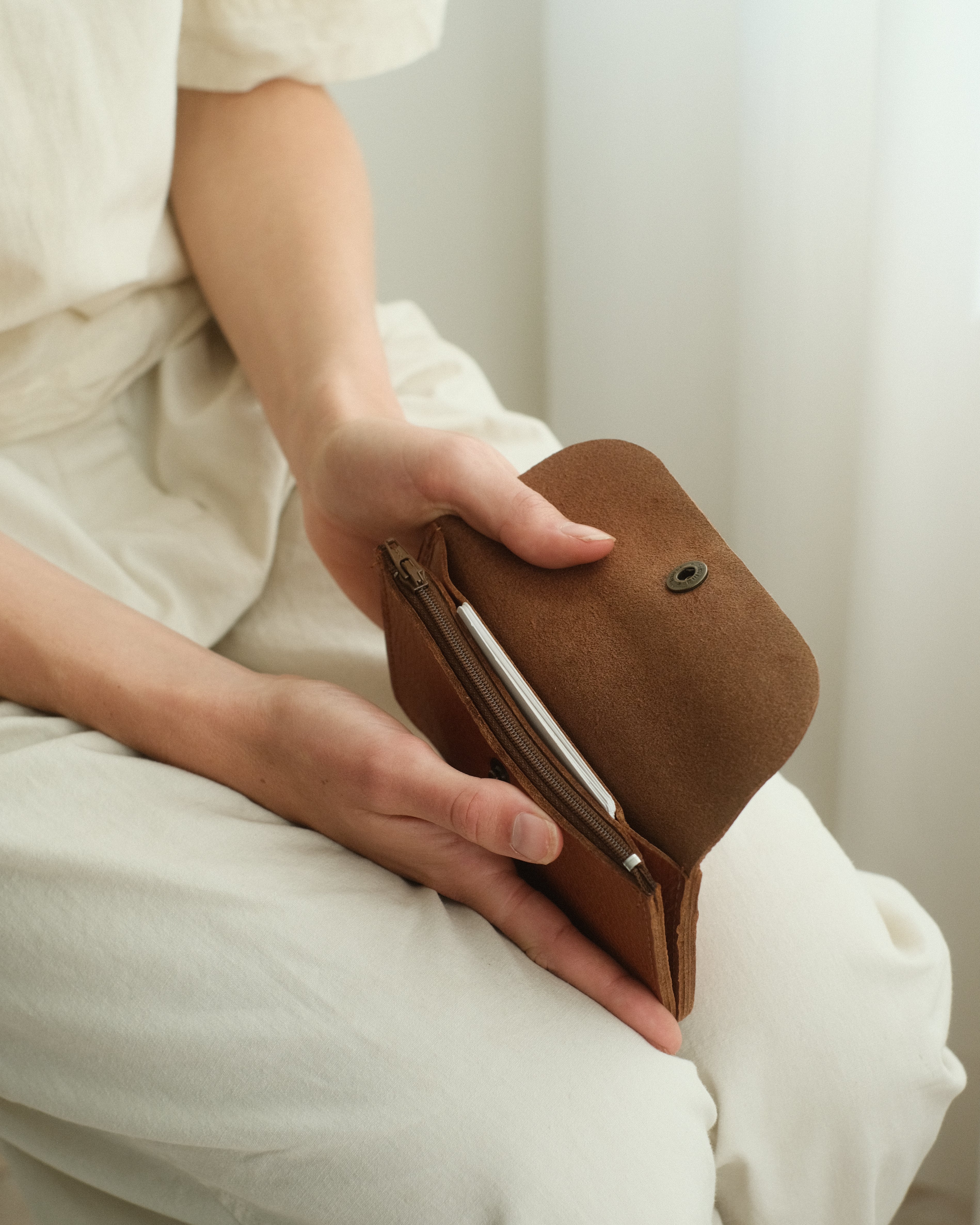EBBE wallet - marrone