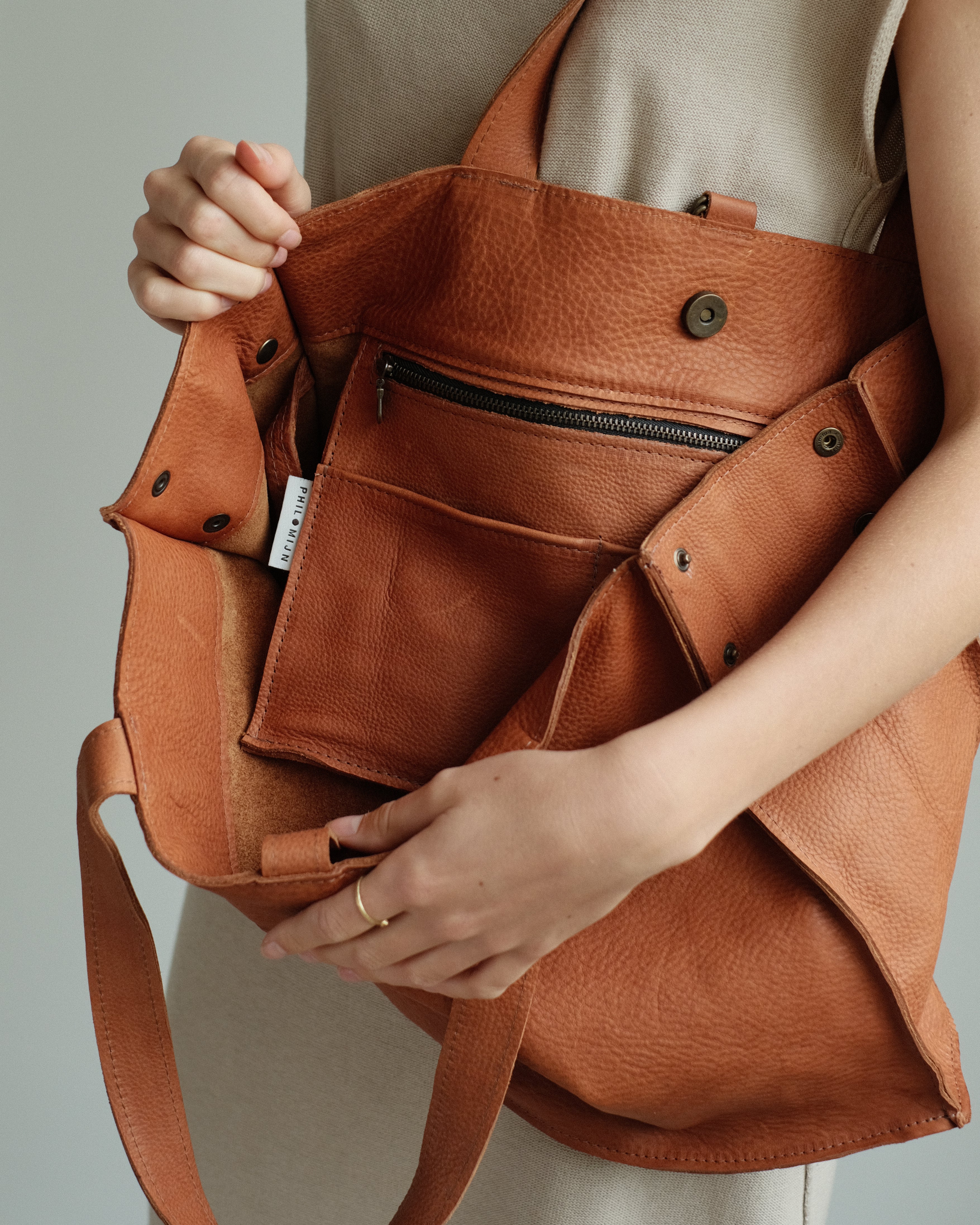 SHOPPER small - brown