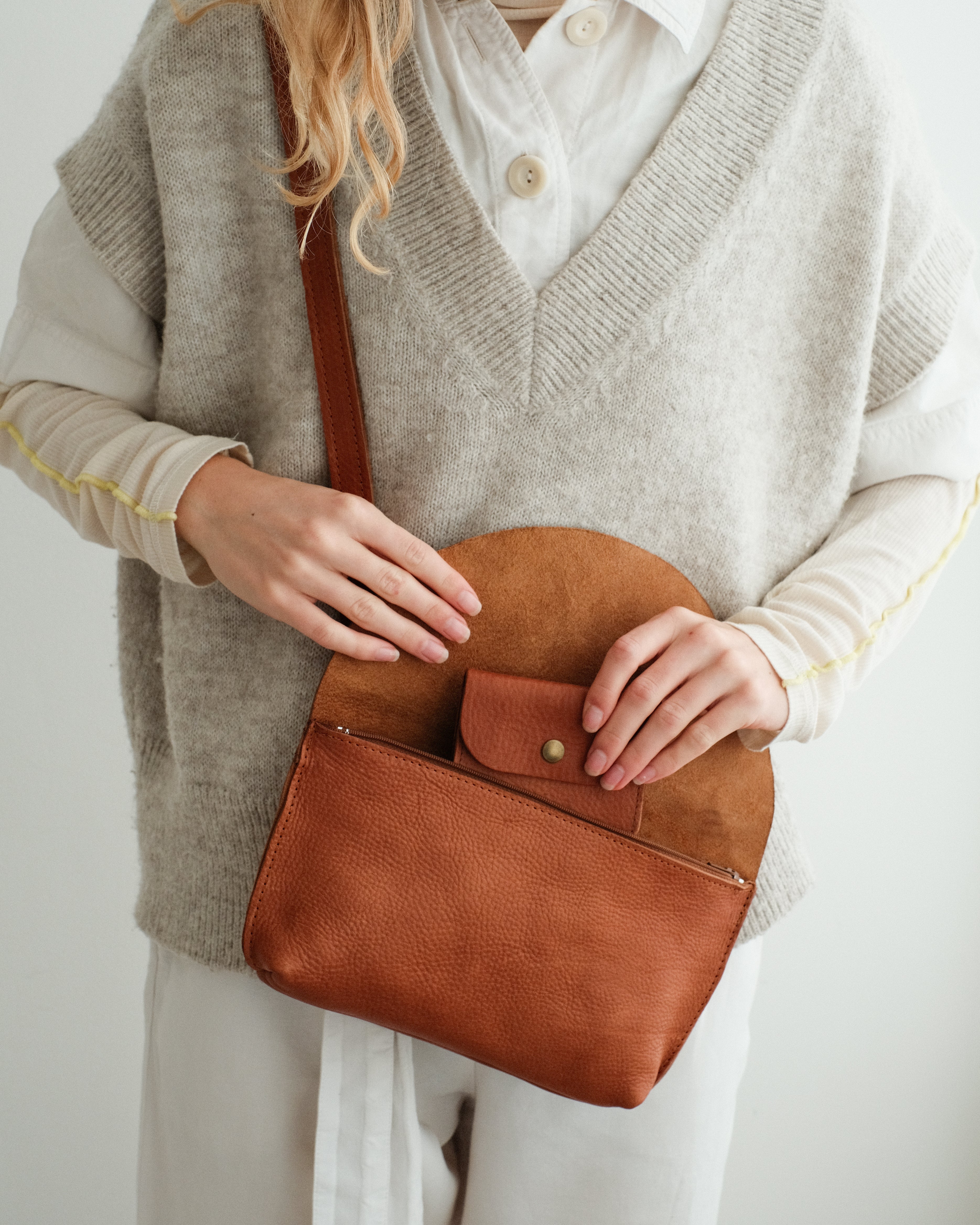 LUNA wallet - marrone