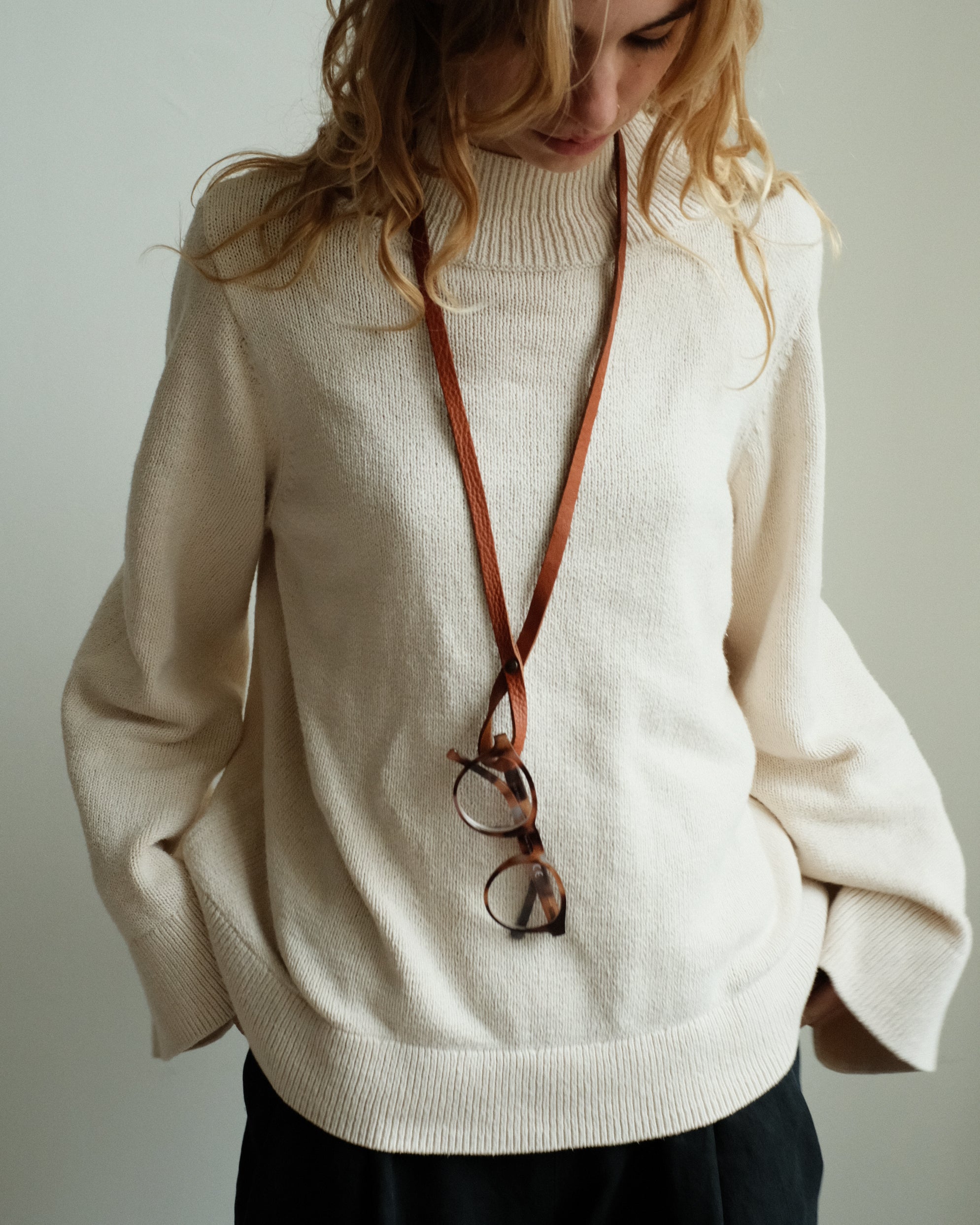 GLASSES cord - brown