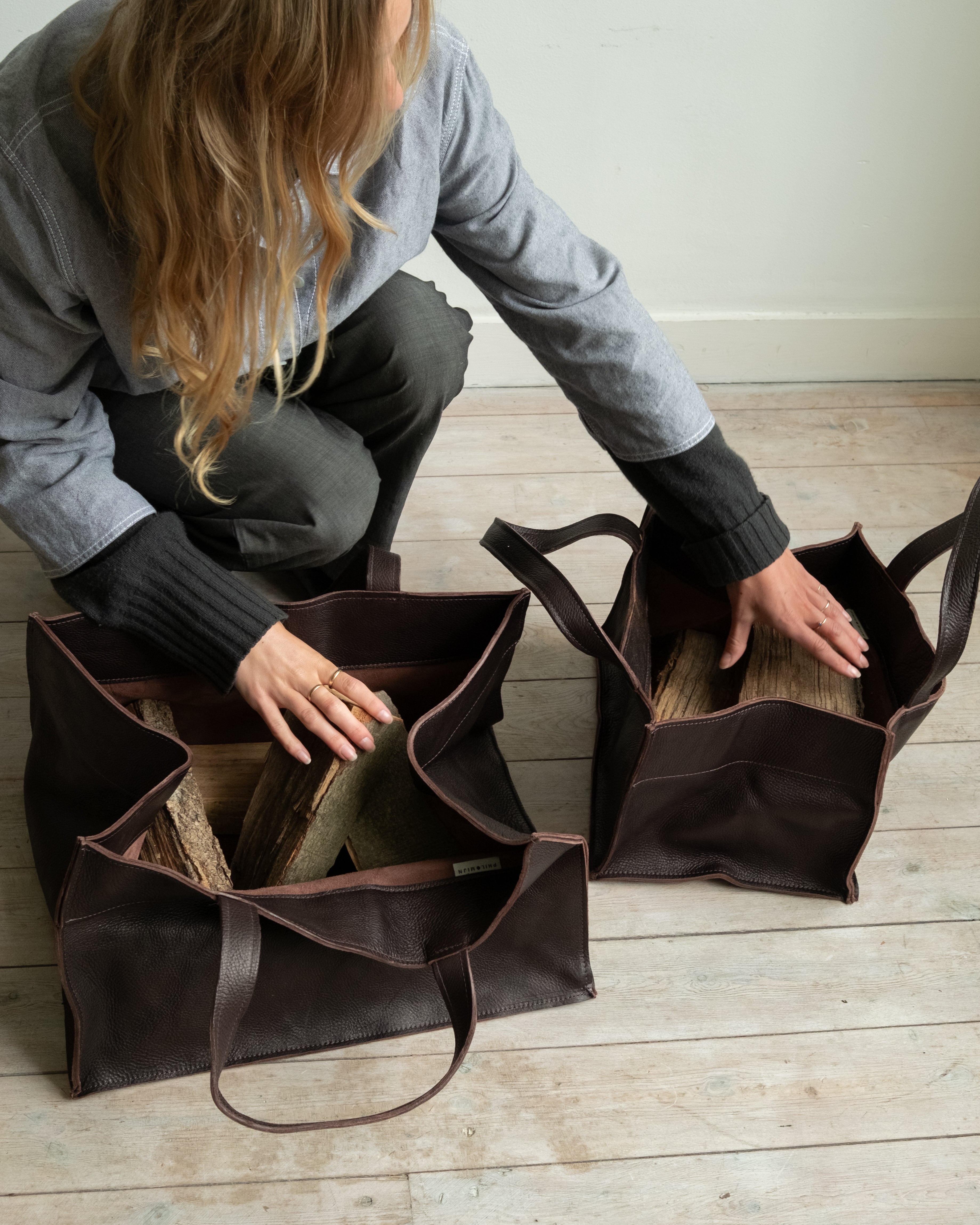 WOOD BASKET - coffee