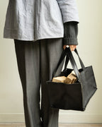 WOOD BASKET small - schwarz