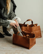 WOOD BASKET small - brown
